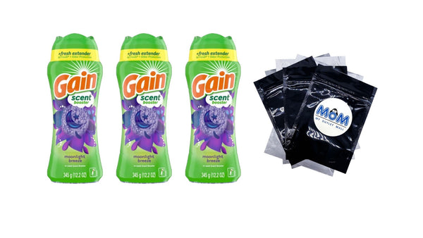 Fireworks Laundry Scent Booster Beads, Moonlight Breeze Scent - 3 packs - 12.2 oz per pack plus 3 My Outlet Mall Resealable Storage Pouches