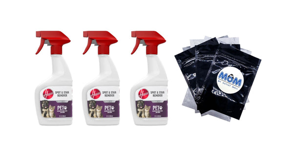 Pet Urine Eliminator Trigger Spray for Carpet and Upholstery - 3 packs - 22 oz per pack - plus 3 My Outlet Mall Resealable Storage Pouches