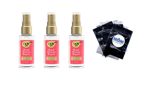 Repair & Protect Bond Protein Repair 3-in-1 Oil Mist - 3 packs - 1.7Fl oz per pack - plus 3 My Outlet Mall Resealable Storage Pouches