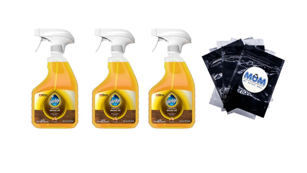 Wood Oil, Expert Care, Trigger, Orange Scent - 3 packs - 16 oz per pack - plus 3 My Outlet Mall Resealable Storage Pouches