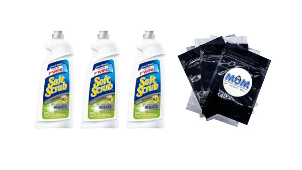 Bleach Cleanser - 3 packs - 24 oz per pack - plus 3 My Outlet Mall Resealable Storage Pouches