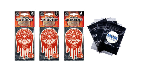 Hanging Air Freshener, Signature Scent - 3 packs - 3 count per pack - plus 3 My Outlet Mall Resealable Storage Pouches