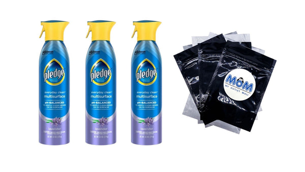 Everyday Cleaner Multi Surface, Aerosol, Lavender Scent - 3 packs - 9.7 oz per pack - plus 3 My Outlet Mall Resealable Storage Pouches