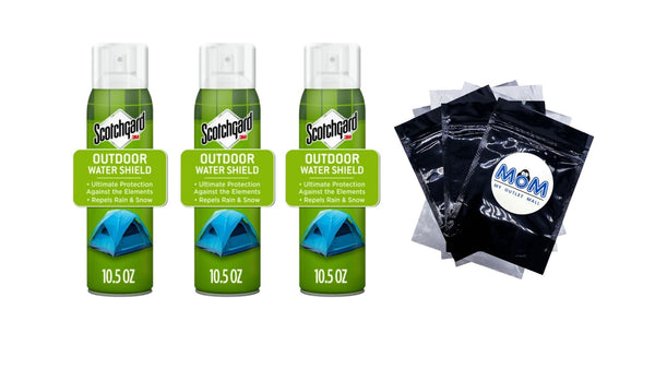 Outdoor Water Shield - 3 packs - 10.5 oz per pack - plus 3 My Outlet Mall Resealable Storage Pouches