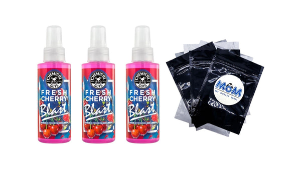 Fresh Cherry Blast Scent Air Freshener and Odor Eliminator - 3 packs - 4 oz per pack - plus 3 My Outlet Mall Resealable Storage Pouches