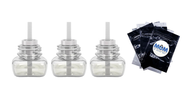 Realm Zone Mosquito Repellent Refill Cartridge, 40 Hour Protection Per Refill - 3 packs - plus 3 My Outlet Mall Resealable Storage Pouches