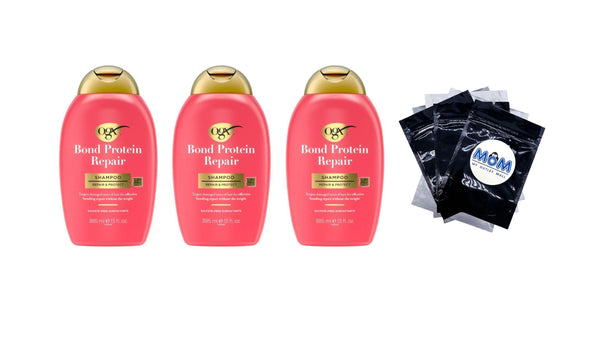 Repair and Protect Bond Protein Repair Shampoo - 3 packs - 13Fl oz per pack - plus 3 My Outlet Mall Resealable Storage Pouches