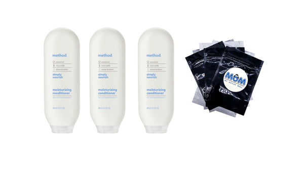 Moisturizing Conditioner, Simply Nourish - 3 packs - 13.5Fl oz per pack - plus 3 My Outlet Mall Resealable Storage Pouches