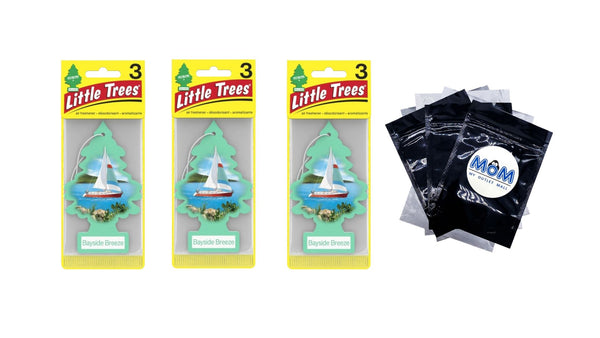Air Freshener Bayside Breeze Fragrance - 3 pack - 3 count per pack plus 3 My Outlet Mall Resealable Storage Pouches