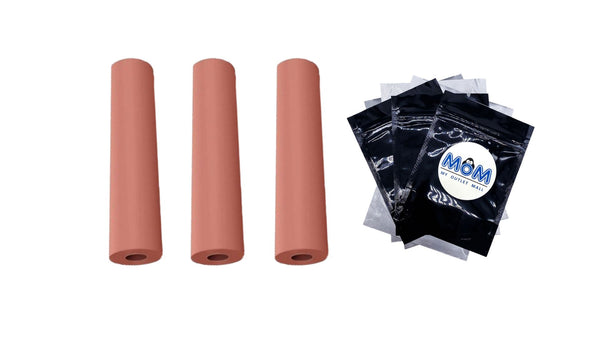 Pink Butcher Paper, 18" x 100' - 3 packs - plus 3 My Outlet Mall Resealable Storage Pouches