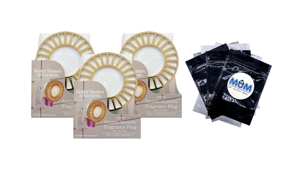 Aroma Accent Fragrance Plug, Sunbeam - 3 packs - plus 3 My Outlet Mall Resealable Storage Pouches