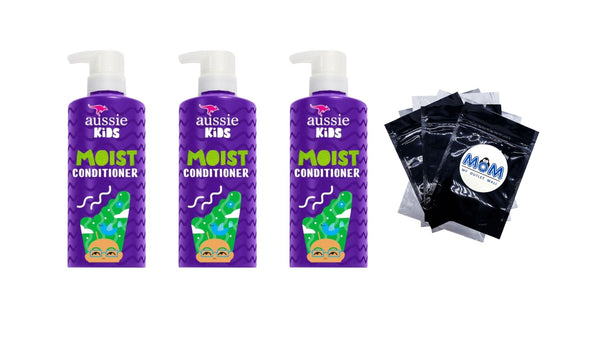 Kids Conditioner, Moisturizes All Hair Types, Sulfate Free - 3 packs - 16Fl oz per pack - plus 3 My Outlet Mall Resealable Storage Pouches