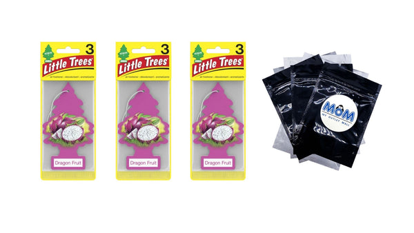 Air Freshener Dragon Fruit Fragrance 3 count - 3 packs - plus 3 My Outlet Mall Resealable Storage Pouches