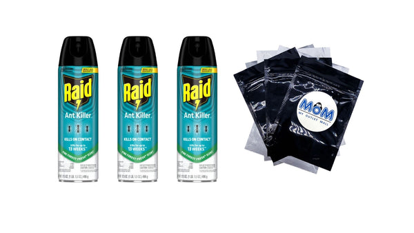 Ant Killer 26, Insecticide Spray for Home, Pine Forest Fresh Scent - 3 packs - 17.5 oz per pack - plus 3 My Outlet Mall Resealable Storage Pouches