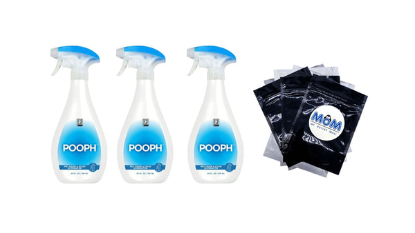 Pet Odor and Stain Eliminator - 3 packs - 20 fl oz per pack - plus 3 My Outlet Mall Resealable Storage Pouches