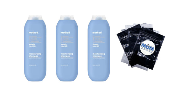 Moisturizing Shampoo, Simply Nourish - 3 packs - 14Fl oz per pack - plus 3 My Outlet Mall Resealable Storage Pouches