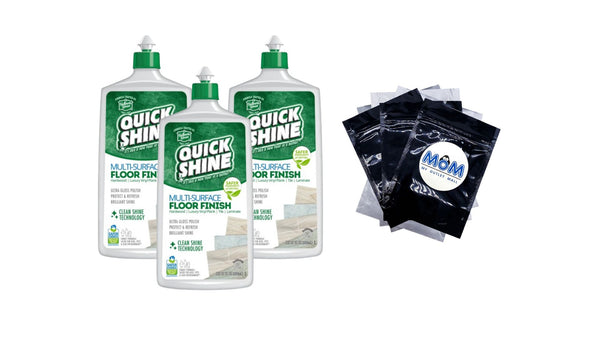 Multi-Surface Floor Finish, Pfas-Free Formula, All Purpose Household Floor Polish - 3 packs - 27 oz per pack - plus 3 My Outlet Mall Resealable Storage Pouches