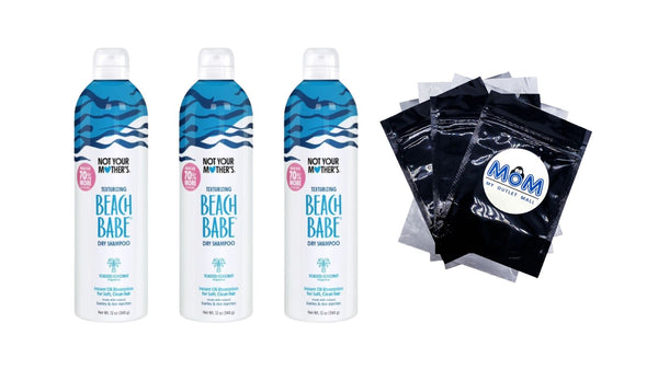 Beach Babe Jumbo Dry Shampoo - 3 packs - 12 oz per pack - plus 3 My Outlet Mall Resealable Storage Pouches