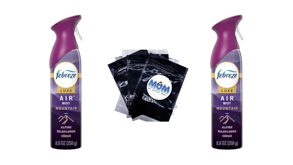 Air Effects Mountain Scent Air Freshener - 2 packs - 8.8 oz per pack - plus 3 My Outlet Mall Resealable Storage Pouches