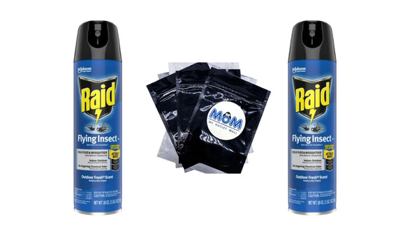 Flying Insect Killer 7, Aerosol Insecticide Spray for Flying Insects - 2 packs - 18 oz per pack plus 3 My Outlet Mall Resealable Storage Pouches