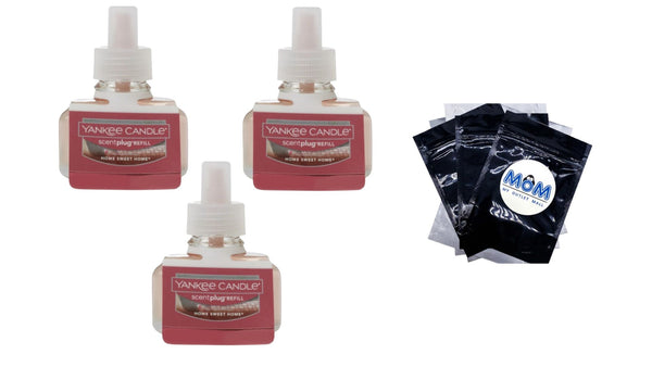 Candle Home Sweet Home ScentPlug Fragrance Oil Refill - 3 packs - 0.625 oz per pack - plus 3 My Outlet Mall Resealable Storage Pouches