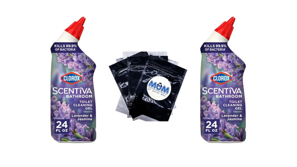 Scentiva Bathroom Toilet Cleaning Gel, Lavender and Jasmine - 2 packs - 24 oz per pack - plus 3 My Outlet Mall Resealable Storage Pouches