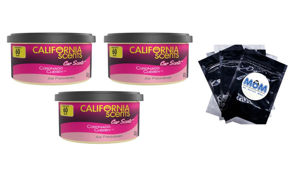 Can/Hidden Air Freshener Coronado Cherry Scent - 3 packs - plus 3 My Outlet Mall Resealable Storage Pouches