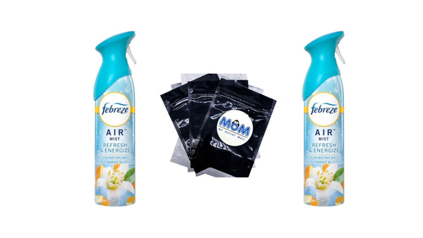 Air Mist Odor-Fighting Air Freshener, Refresh & Energize Scent - 2 packs - 8.8 oz per pack - plus 3 My Outlet Mall Resealable Storage Pouches