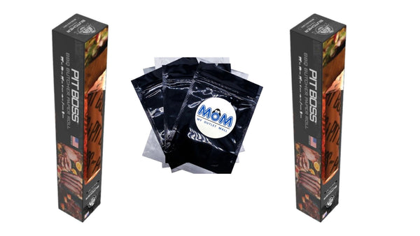 Multi-Purpose Butcher Paper Roll - 2 packs -  18" x 100 ft per pack - plus 3 My Outlet Mall Resealable Storage Pouches