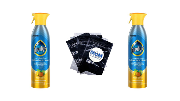 Everyday Cleaner Multi Surface Antibacterial Cleaner, Essential Cleaning Supplies, Aerosol, Fresh Citrus - 2 packs - 9.7 oz per pack - plus 3 My Outlet Mall Resealable Storage Pouches