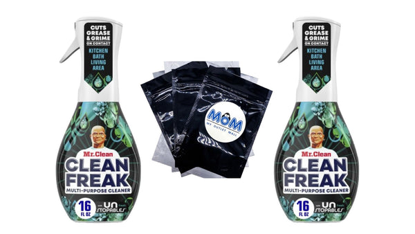 Clean Freak All Purpose Cleaner Spray, Multi-Surface Cleaning, Unstopables Scent - 2 Packs - 16 oz per pack - plus 3 My Outlet Mall Resealable Storage Pouches