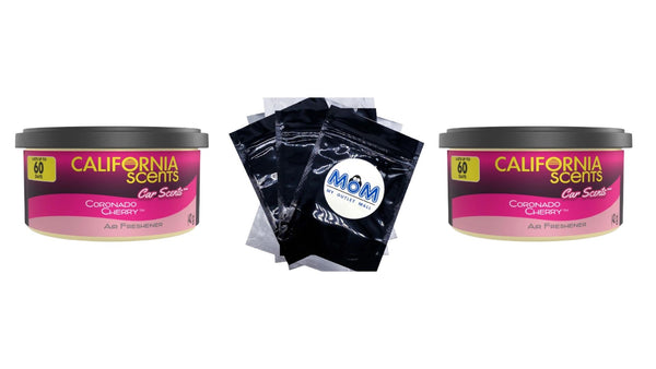 Can/Hidden Air Freshener Coronado Cherry Scent - 2 packs - plus 3 My Outlet Mall Resealable Storage Pouches