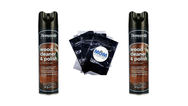 Wood Cleaner & Polish - 2 packs - 12.5 oz per pack - plus 3 My Outlet Mall Resealable Storage Pouches