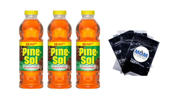 Multi-Surface Floor Cleaner, Original - 3 packs - 20 oz per pack - plus 3 My Outlet Mall Resealable Storage Pouches