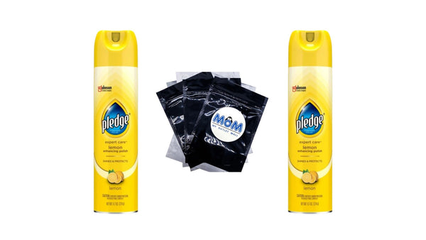 Expert Care, Wood Polish Shines and Protects, Lemon Enhancing, Aerosol - 2 packs - 9.7 oz per pack - plus 3 My Outlet Mall Resealable Storage Pouches