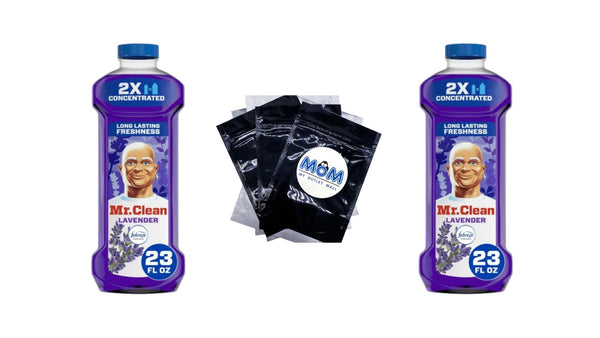 2X Concentrated Multi Surface Cleaner with Febreze Lavender Scent - 2 packs - 23 oz per pack - plus 3 My Outlet Mall Resealable Storage Pouches