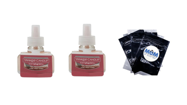 Candle Home Sweet Home ScentPlug Fragrance Oil Refill - 2 packs - 0.625 oz per pack - plus 3 My Outlet Mall Resealable Storage Pouches