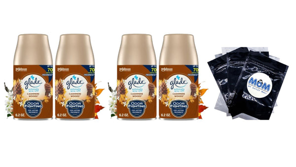 Automatic Spray Refill, Air Freshener, Comforting Cashmere Woods - 2 packs - 2 count per pack - plus 3 My Outlet Mall Resealable Storage Pouches