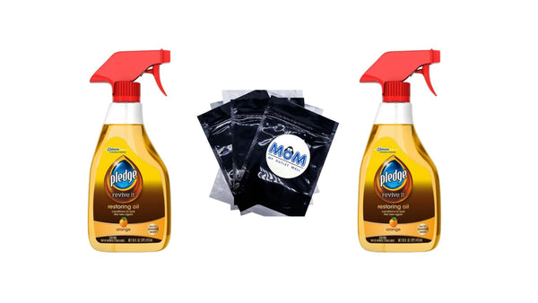 Restore & Shine Furniture Spray Cleaner with Orange Oil Polish - 2 packs - 16 oz per pack - plus 3 My Outlet Mall Resealable Storage Pouches