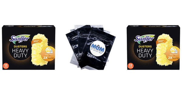 Duster Multi-Surface Heavy Duty Unscented Refills - 2 packs - 11 Count per pack - plus 3 My Outlet Mall Resealable Storage Pouches