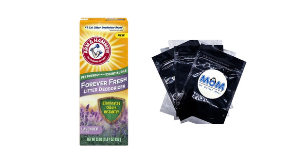 Forever Fresh Cat Litter Deodorizer, Pet-Friendly Lavender Scent -  1 pack - 33 oz per pack plus 3 My Outlet Mall Resealable Storage Pouches