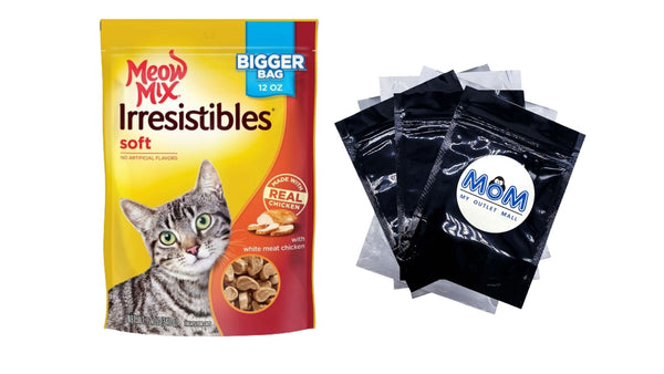 Irresistibles Soft Cat Treats With White Meat Chicken, 1 pack, 12 oz, plus 3 My Outlet Mall Resealable Storage Pouches