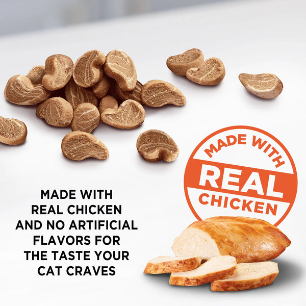 Irresistibles Soft Cat Treats With White Meat Chicken, 2 pack, 12 oz per pack, plus 3 My Outlet Mall Resealable Storage Pouches