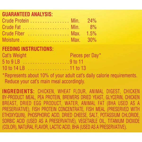 Irresistibles Soft Cat Treats With White Meat Chicken, 1 pack, 12 oz, plus 3 My Outlet Mall Resealable Storage Pouches