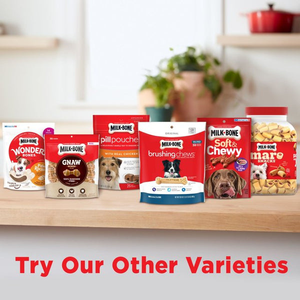 Flavor Snacks Mini Dog Biscuits, Flavored Crunchy Dog Treats, 2 pack, 15 oz per pack, plus 3 My Outlet Mall Resealable Storage Pouches