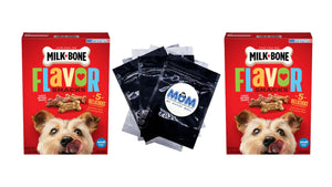 Flavor Snacks Small Dog Biscuits, Flavored Crunchy Dog Treats, 2 pack, 24 oz per pack, plus 3 My Outlet Mall Resealable Storage Pouches