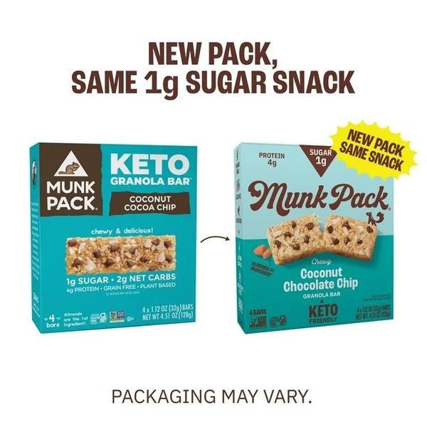 Chewy Granola Bars, Coconut Chocolate Chip, 1 pack, 4.51 oz 4 count, plus 3 My Outlet Mall Resealable Storage Pouches