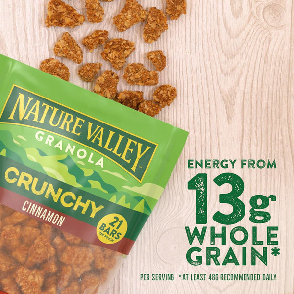 Crunchy Granola, Cinnamon, Resealable Bag, 2 pack, 16 oz per pack, plus 3 My Outlet Mall Resealable Storage Pouches