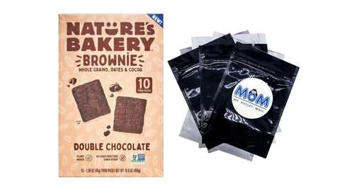 Double Chocolate Brownie, Twin Packs, 1 pack, 10 Count, plus 3 My Outlet Mall Resealable Storage Pouches