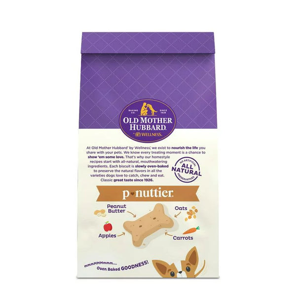 Classic P-Nuttier Biscuits Baked Dog Treats, Mini, 3 pack, 16 oz per pack, plus 3 My Outlet Mall Resealable Storage Pouches